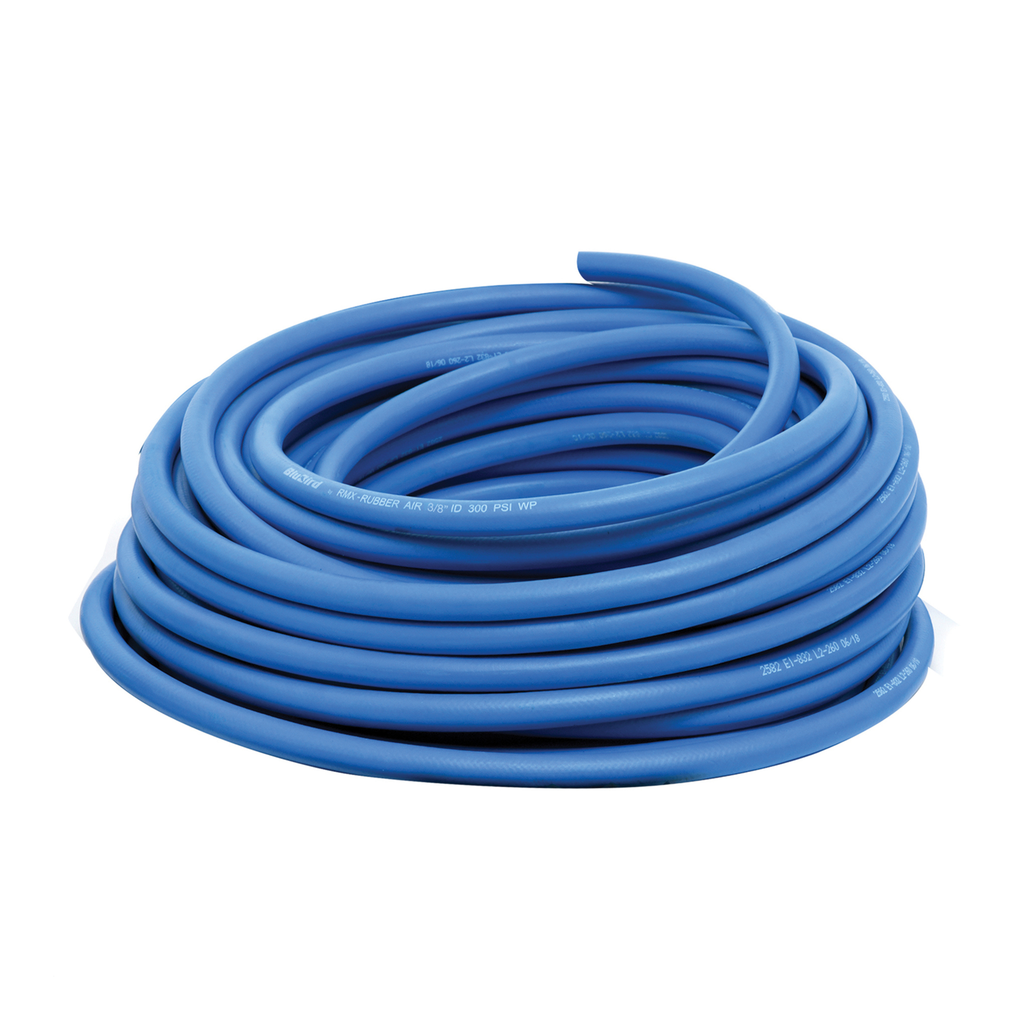 BluBird, Rubber Air Hose Bulk 3/8in.x300ft., Hose Diameter 3/8 in, Hose Length 300 ft, Model# BB38300